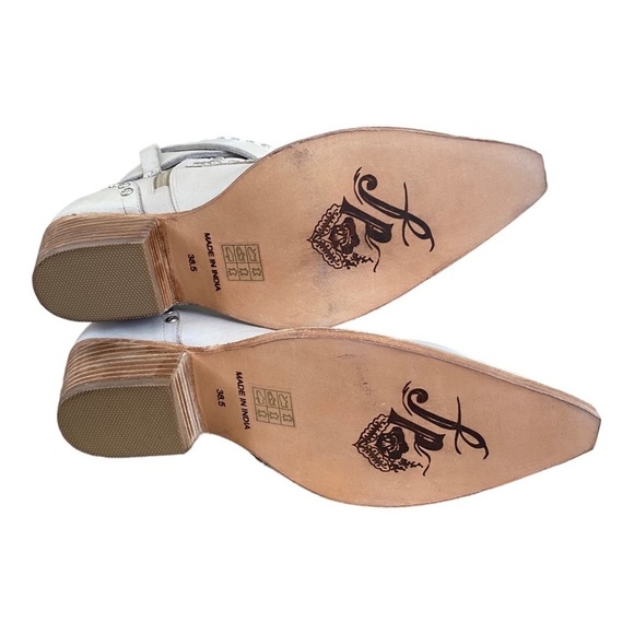 Free People Cream Ankle Boots - Picture 10 of 14